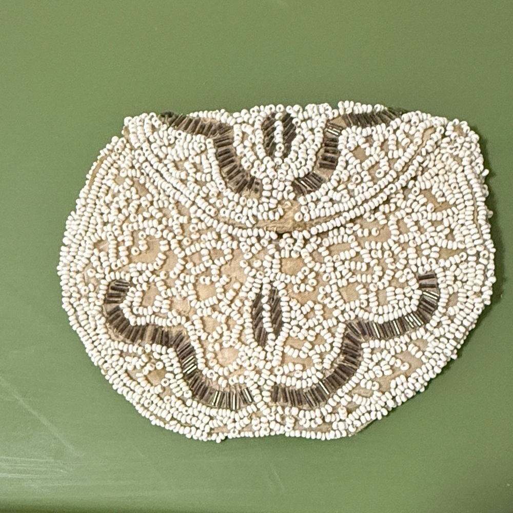 Antique Beaded Purse 1930’s. Handmade in Belgium.